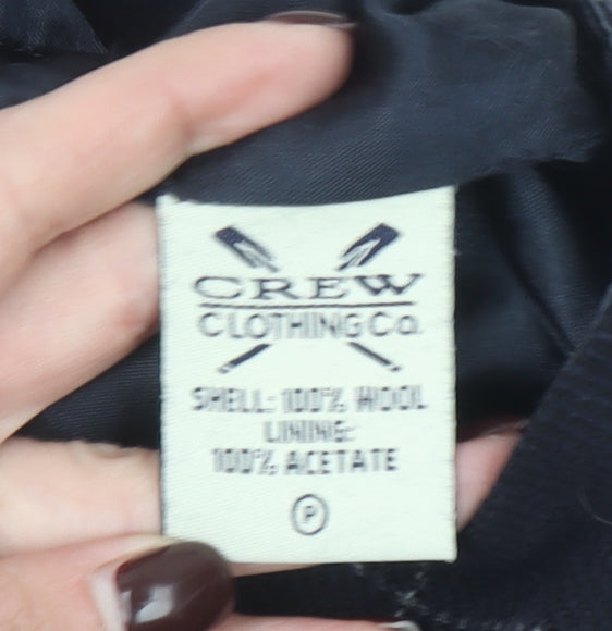 Additional view of Crew Clothing Women's Black Wool Check Pencil Skirt, size 10