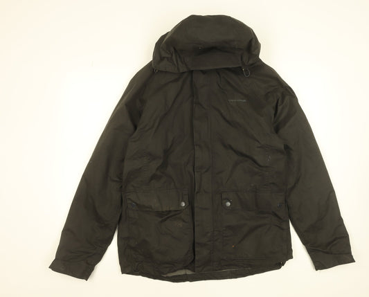 Craghoppers Men's Black Waterproof Hooded Rain Coat Jacket Size S