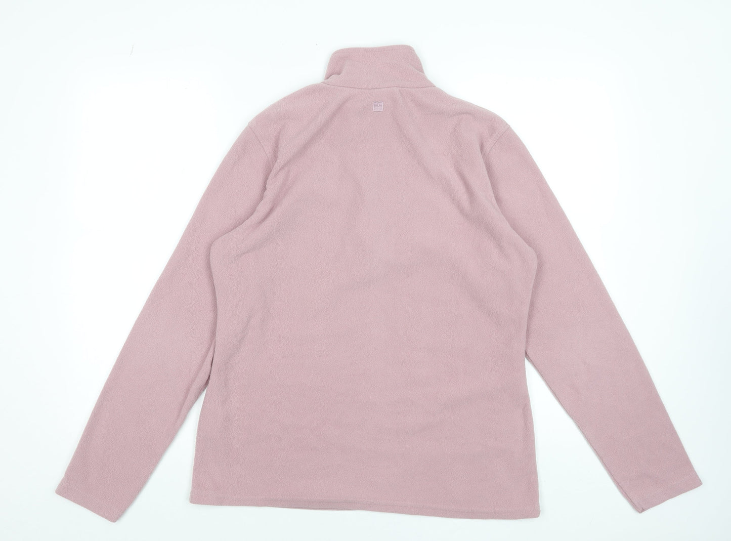 Mountain Warehouse Women Pink Fleece Pullover Sweatshirt M 1/2 Zip