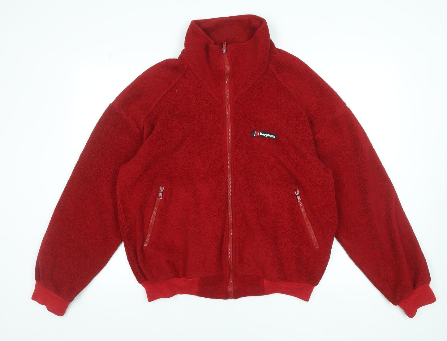 Berghaus Women’s Red Fleece Jacket Medium Classic Lite Outdoor Zip Up