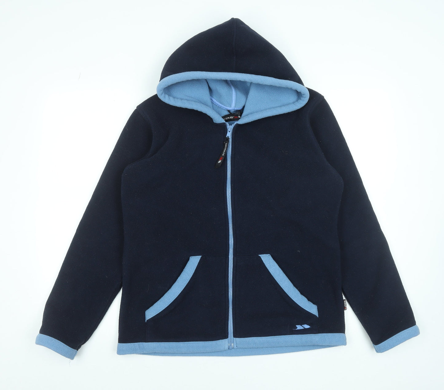 Trespass Men's Blue Fleece Hooded Full Zip Jacket Size M
