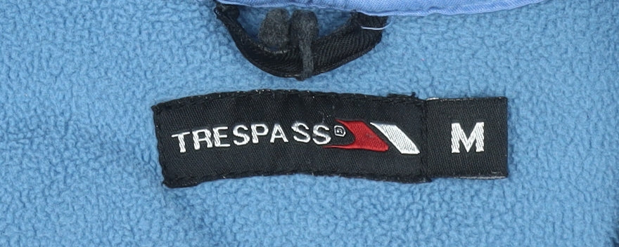 Trespass Men's Blue Fleece Hooded Full Zip Jacket Size M