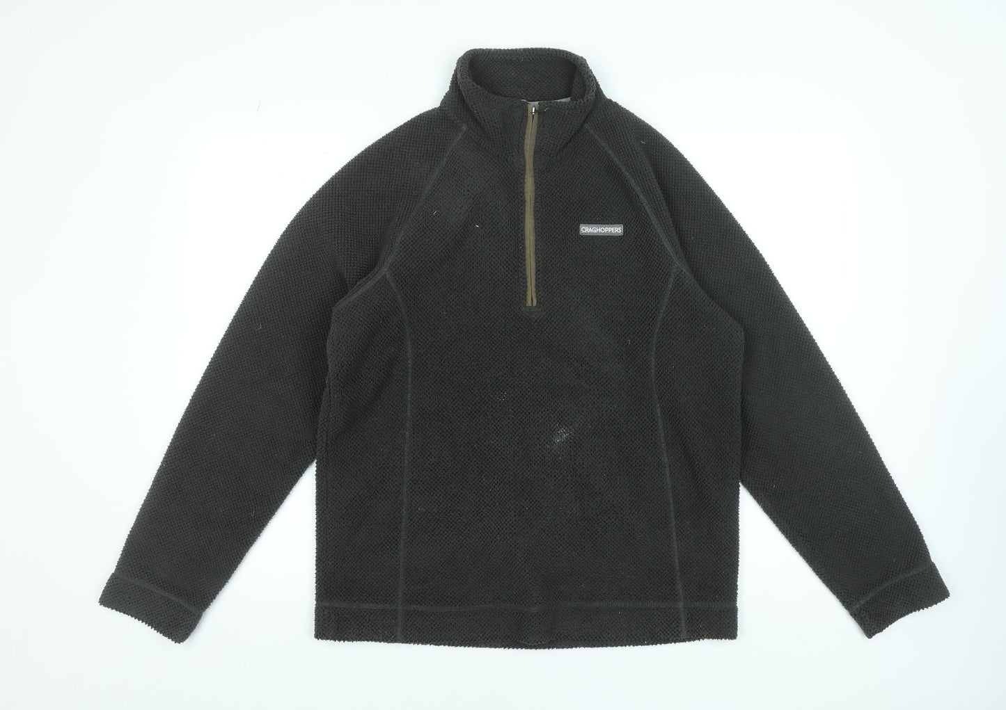 Craghoppers Men’s Black Fleece 1/4 Zip Outdoor Sweatshirt M