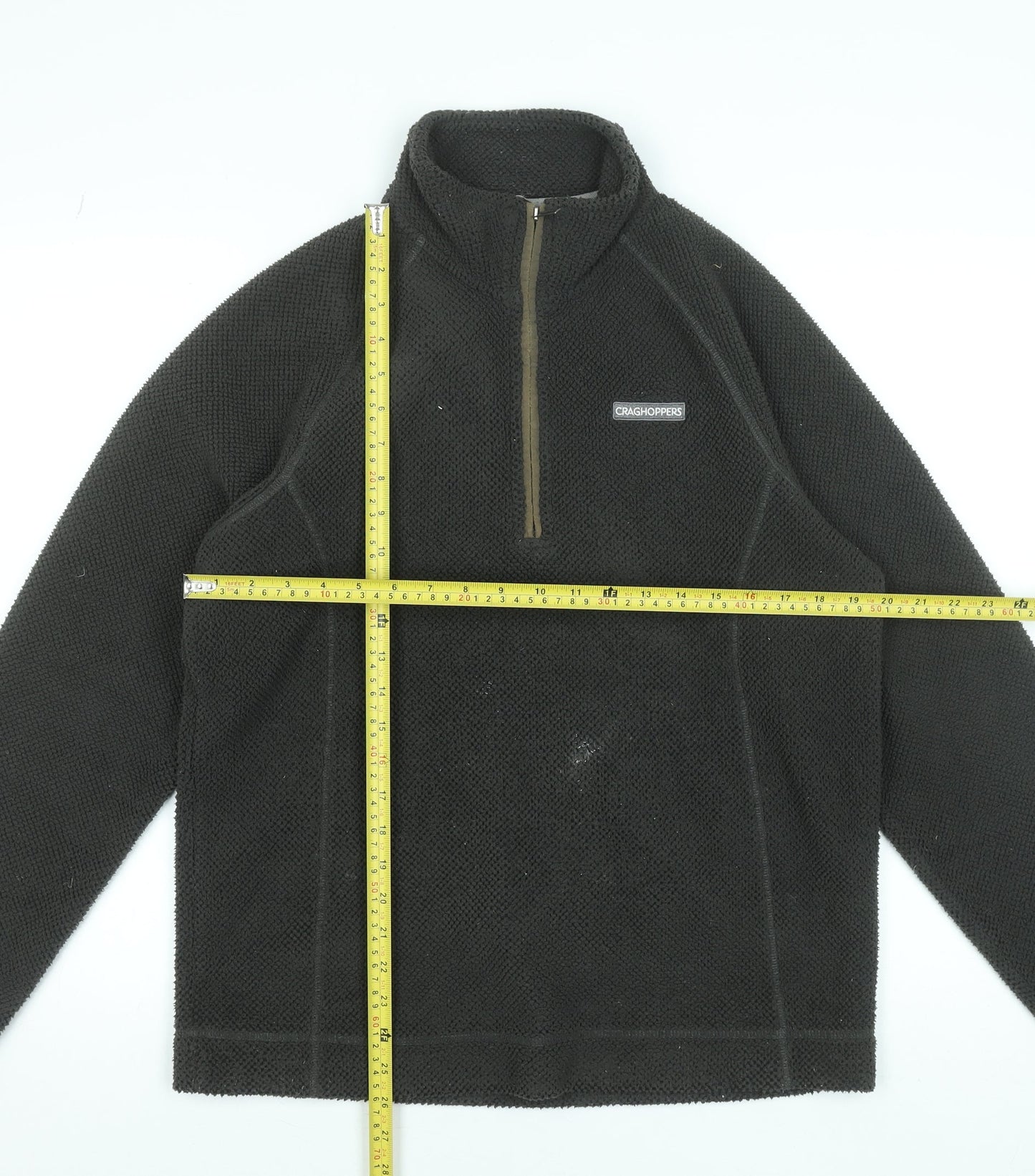 Craghoppers Men’s Black Fleece 1/4 Zip Outdoor Sweatshirt M