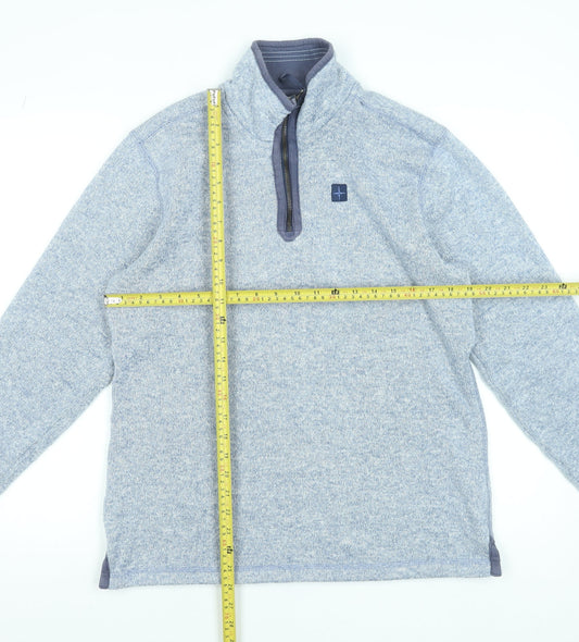 Mountain Warehouse Women's Grey 1/2 Zip Fleece Pullover UK14