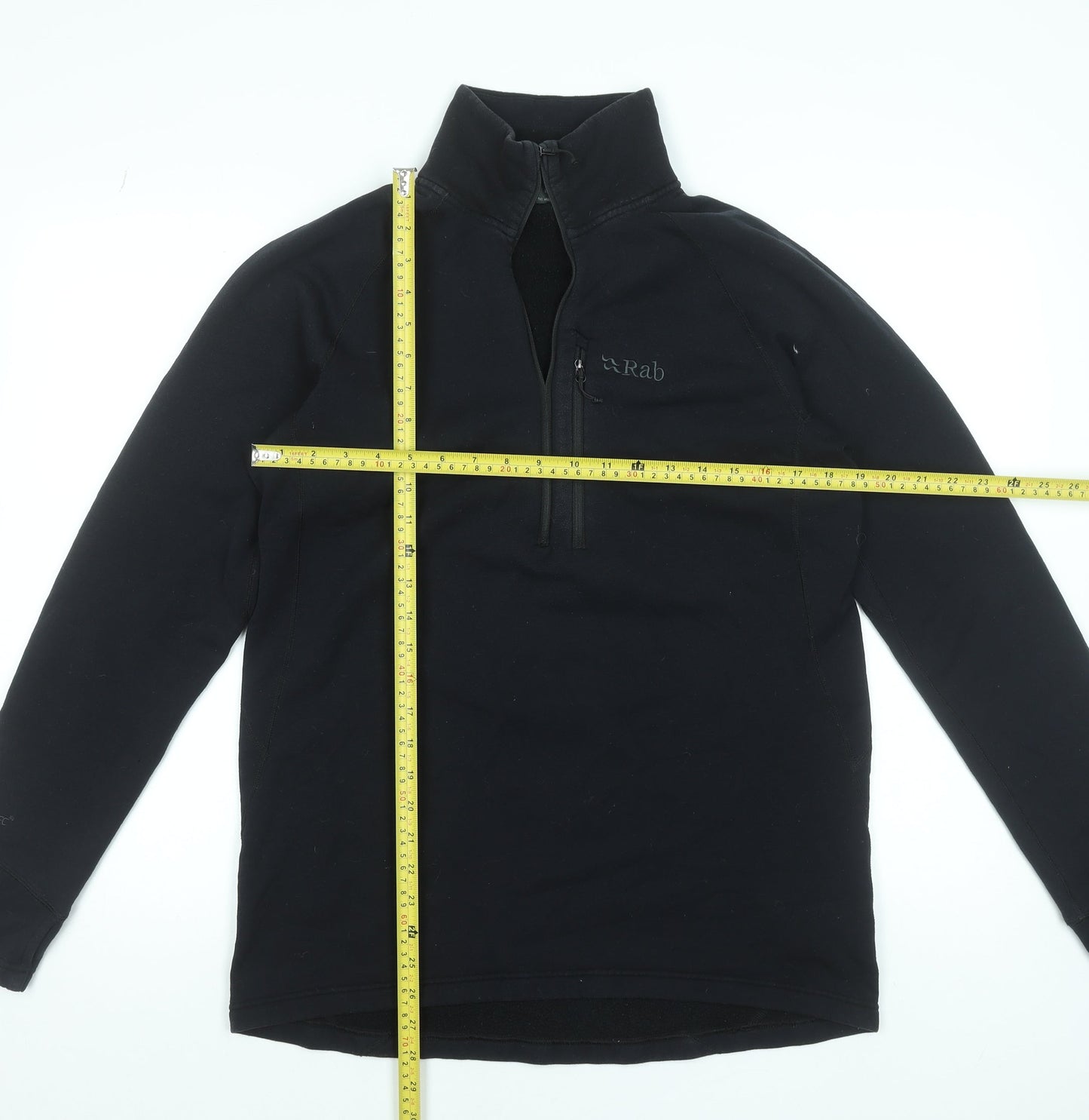 Rab Men's Black L Fleece 1/2 Zip Thermal Outdoor Sweatshirt