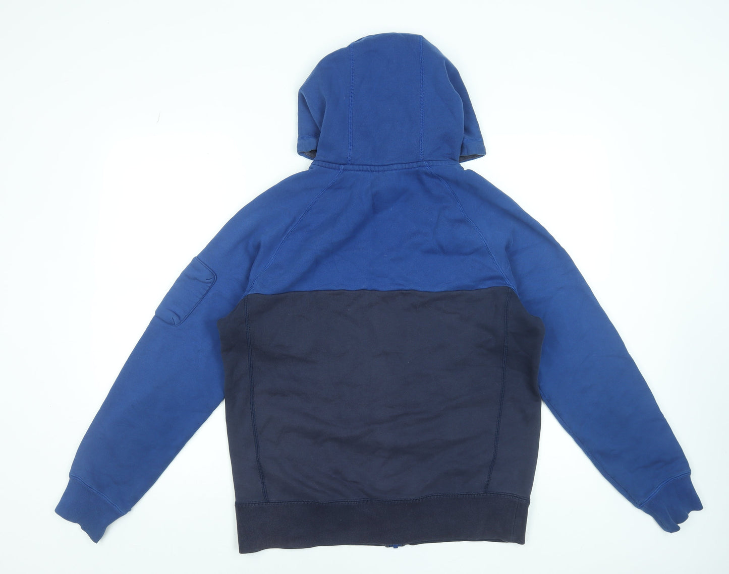 Nike Men's Blue Full Zip Hoodie Size M Sports Fleece Sweatshirt