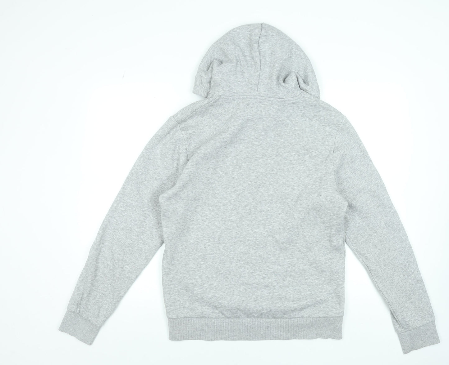 Jack & Jones Men’s Grey Pullover Hoodie S Regular Fit Logo Fleece