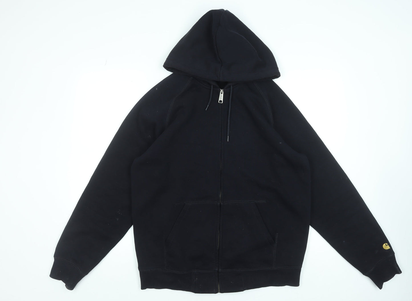Carhartt WIP Men's Black Full Zip Hoodie Jacket L Regular Fit