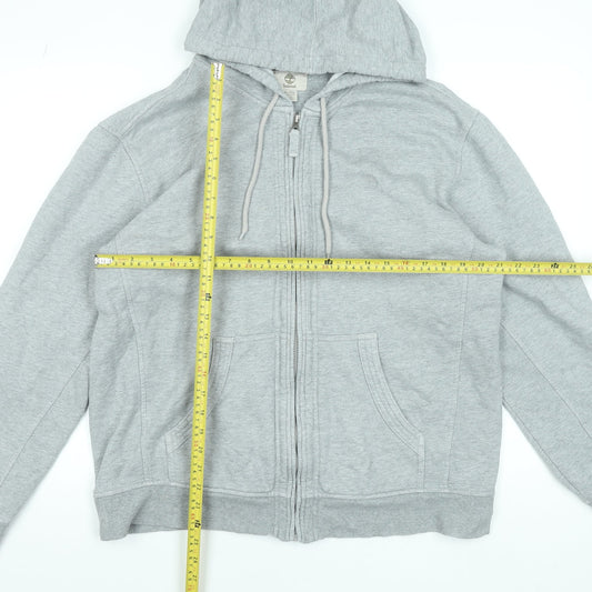 Timberland Men's Grey Full Zip Hoodie XL Regular Fit
