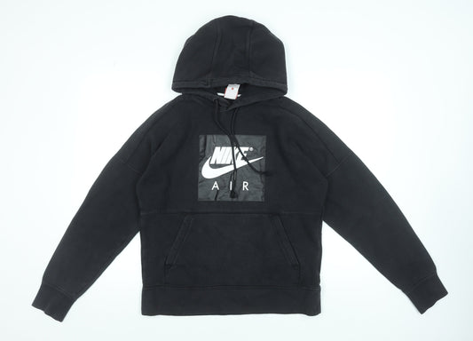 Nike Men's Black Pullover Hoodie Small Sports Fleece Sweatshirt