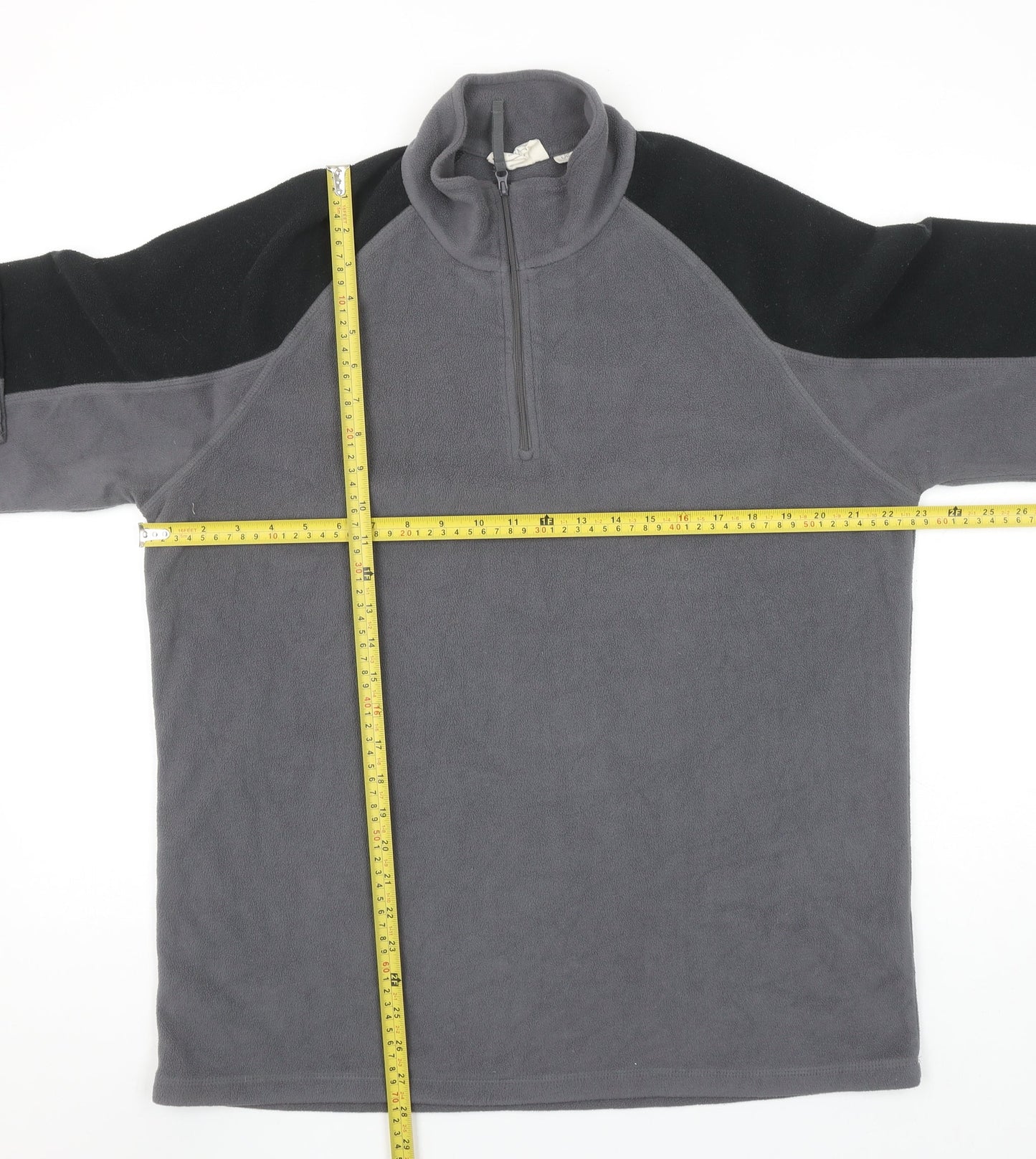 Mountain Warehouse Men’s Grey Fleece 1/4 Zip Pullover Sweatshirt Size L