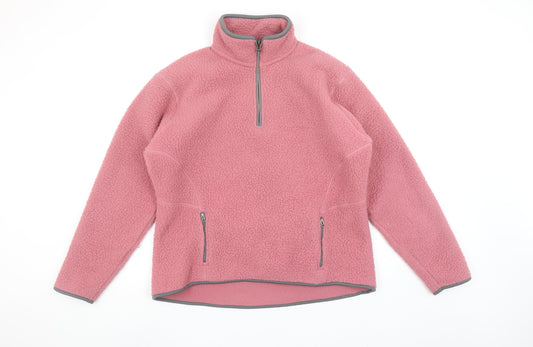 Peter Storm Women’s Pink Fleece Pullover Sweatshirt Size 16