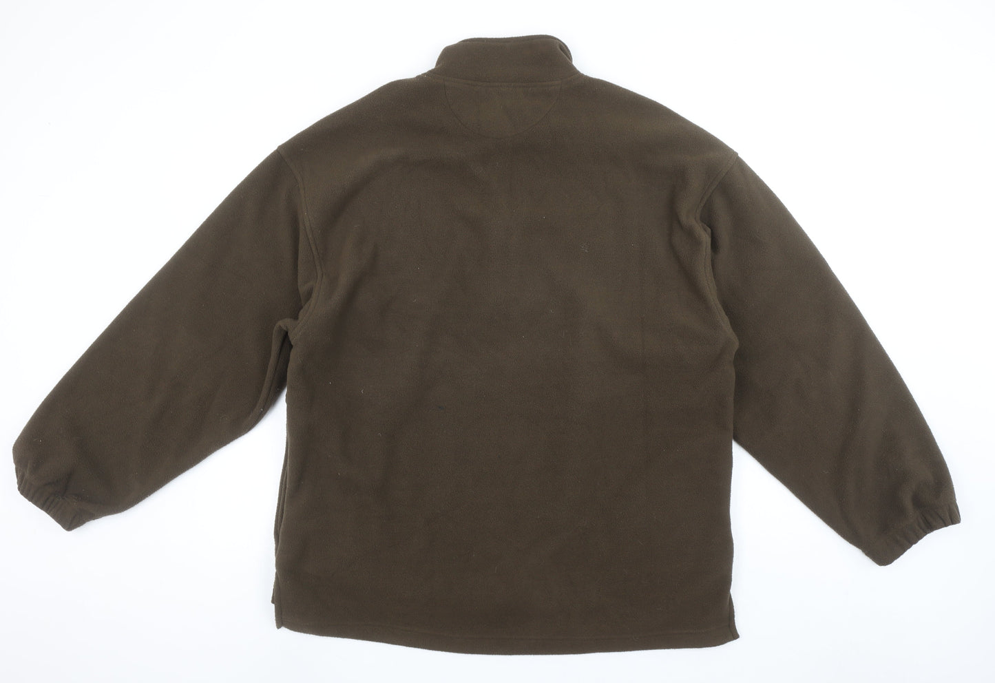 Ellesse Men's Brown Fleece 1/2 Zip Pullover Sweatshirt M