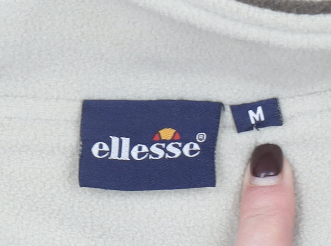 Ellesse Men's Brown Fleece 1/2 Zip Pullover Sweatshirt M