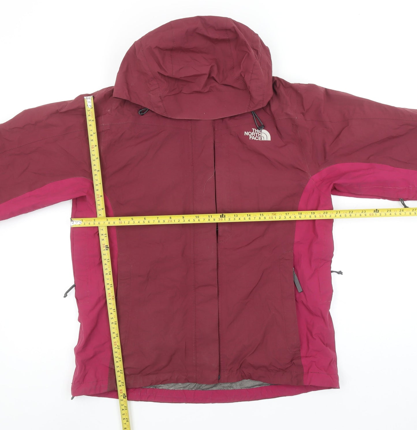 The North Face Women Red Waterproof Hooded Rain Jacket M