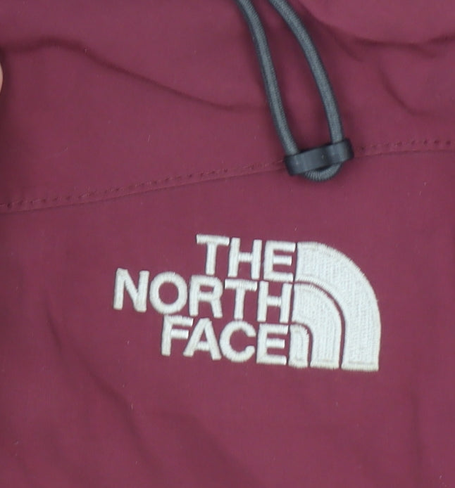 The North Face Women Red Waterproof Hooded Rain Jacket M