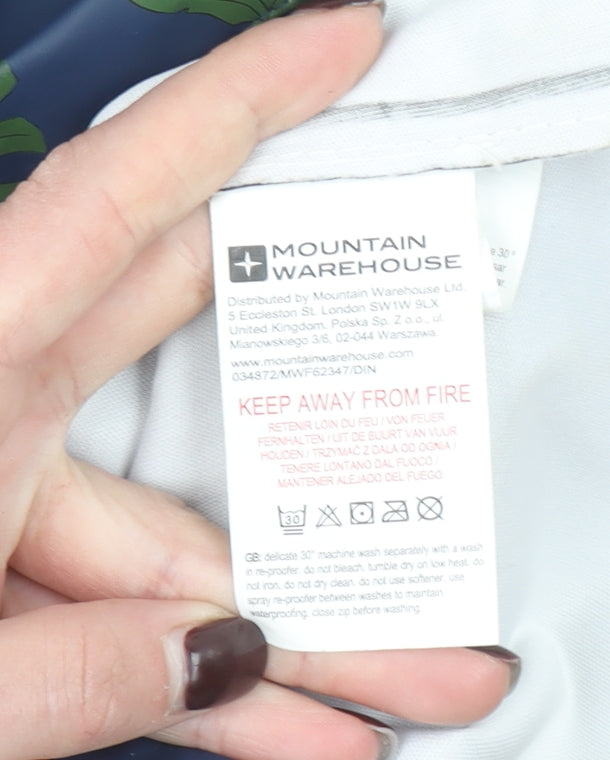 Mountain Warehouse Boys Blue Dinosaur Waterproof Rain Coat Jacket 3-4 Years