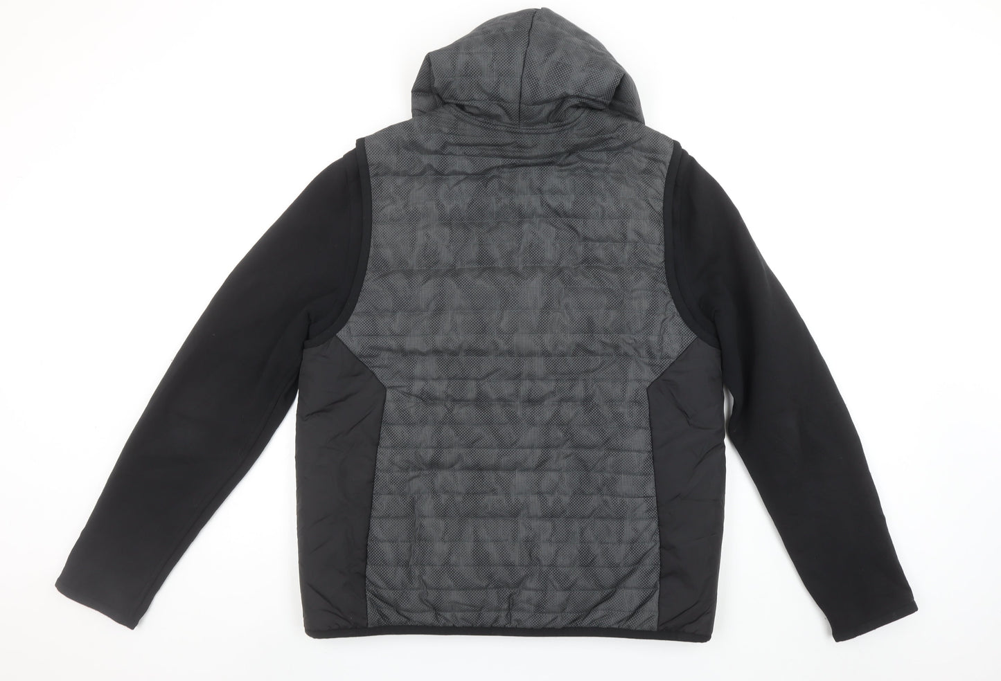 Hugo Boss Men's Black Softshell Hooded Jacket Size M Full Zip