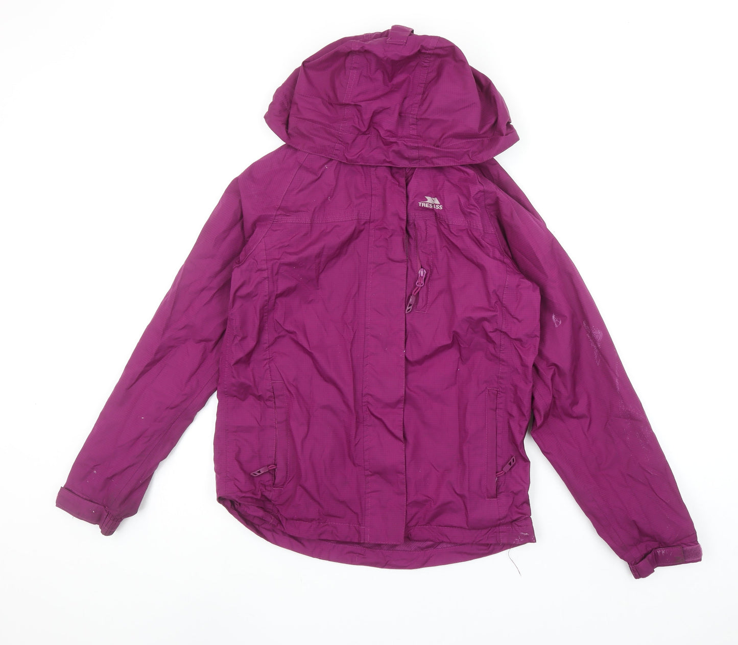 Trespass Womens Purple Waterproof Rain Coat XXS Hooded Jacket