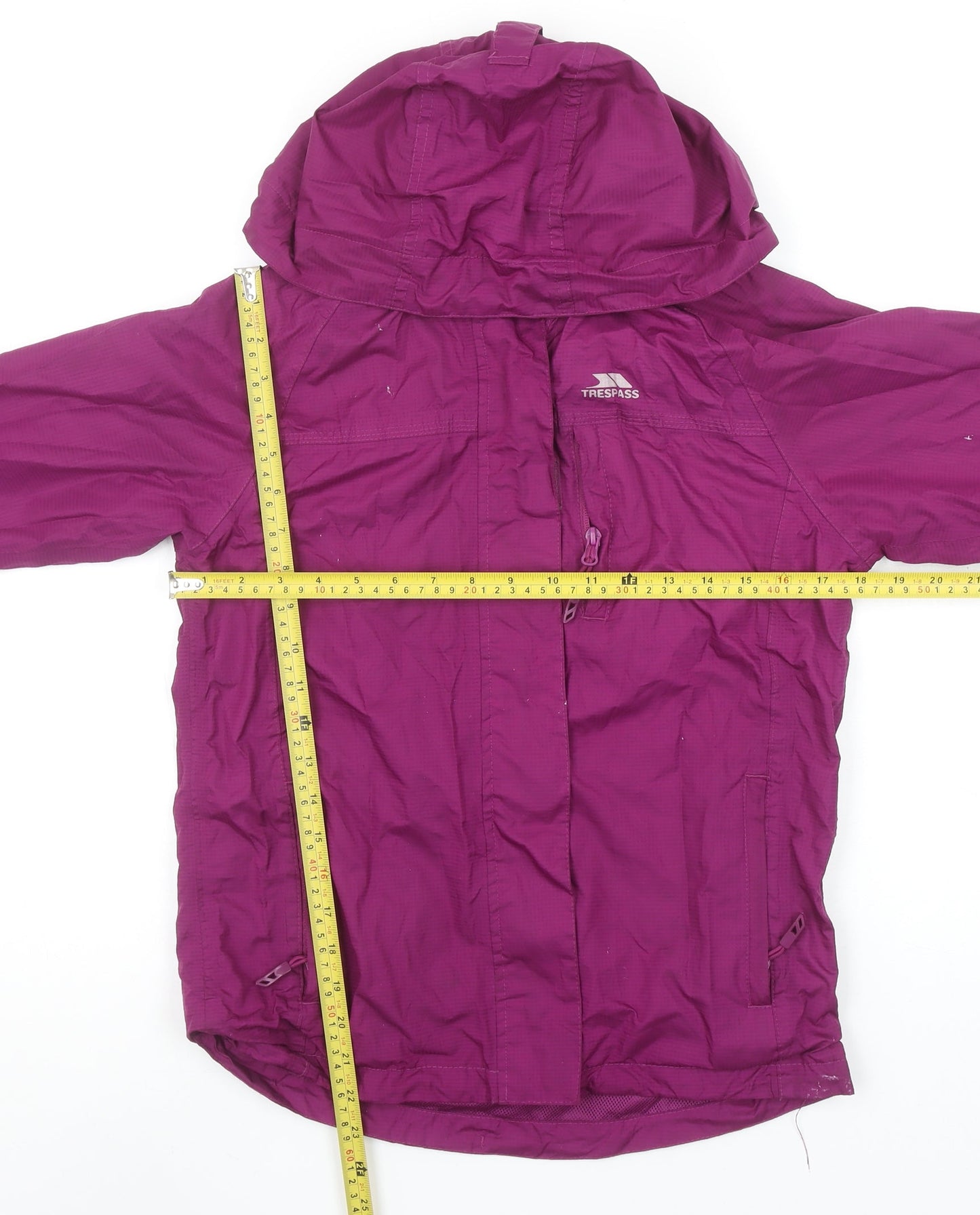 Trespass Womens Purple Waterproof Rain Coat XXS Hooded Jacket
