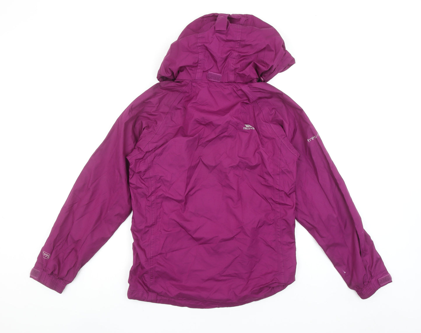 Trespass Womens Purple Waterproof Rain Coat XXS Hooded Jacket