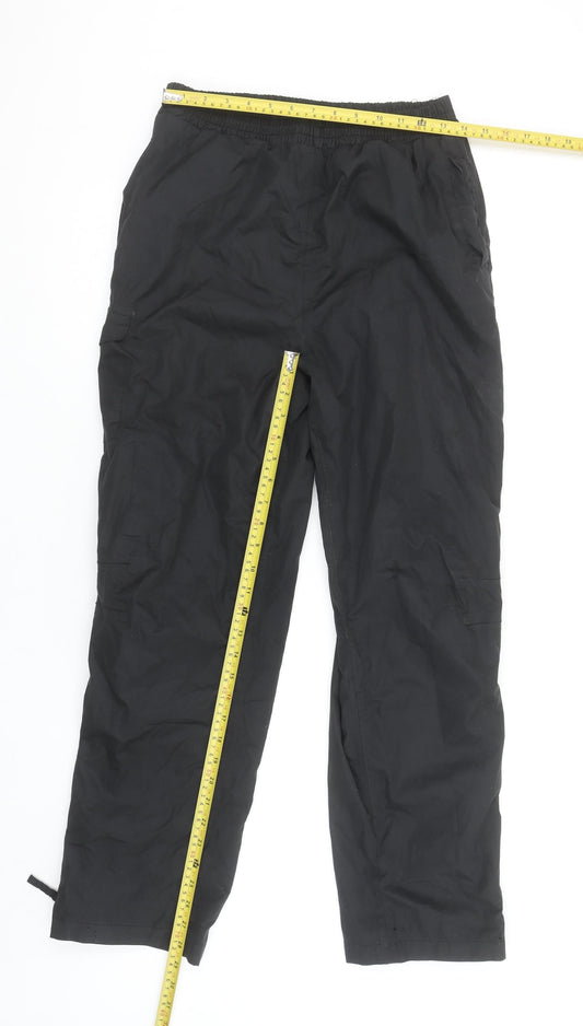 Peter Storm Boys Black 13 Years Waterproof Cargo Outdoor Trousers