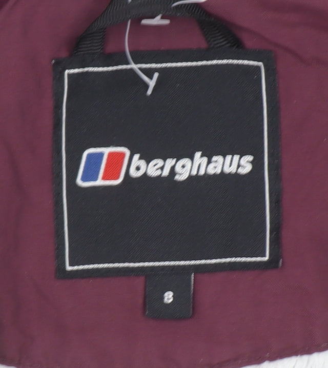 Berghaus Womens Pink Waterproof Hooded Rain Jacket Size 8