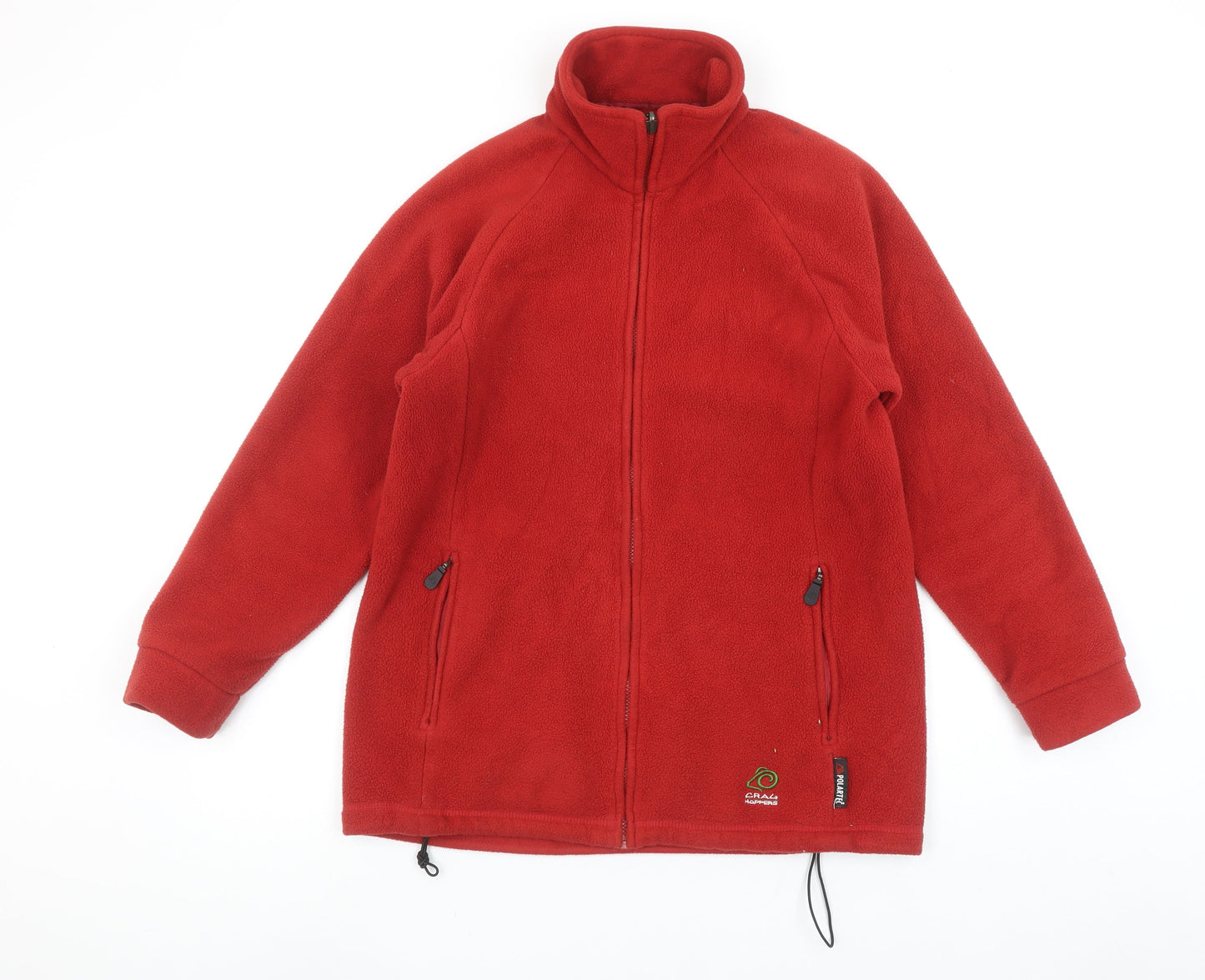 Craghoppers Women's Red Fleece Jacket UK 12 Thermal Mid Layer