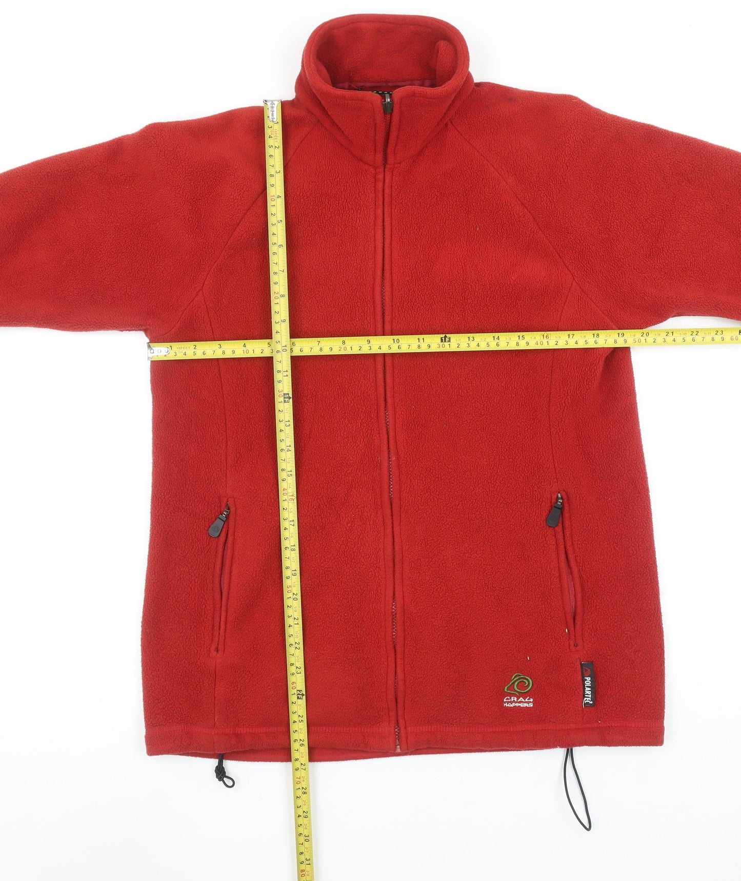 Craghoppers Women's Red Fleece Jacket UK 12 Thermal Mid Layer