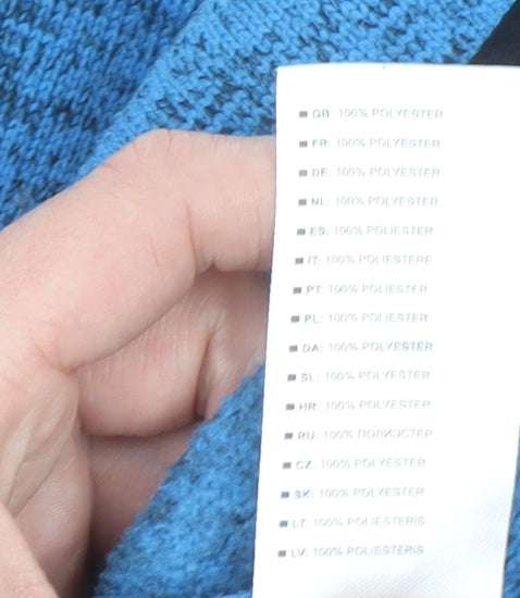 Trespass Girls Blue Full Zip Fleece Jacket 5-6 Years Outdoor Lightweight