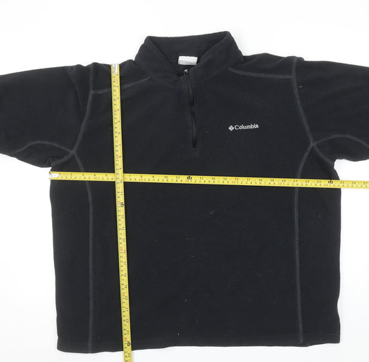 Columbia Men's Black 2XL Fleece 1/4 Zip Outdoor Pullover Sweatshirt