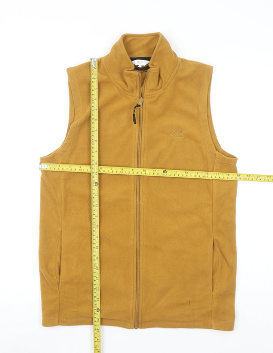 Cotton Traders Men's Brown Fleece Bodywarmer Waistcoat Size S