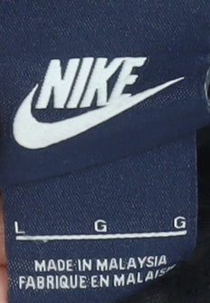 Nike Men's Black Full Zip Hoodie Size L Fleece Sweatshirt