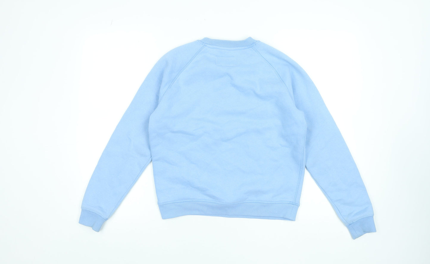 Jack Wills Women's Blue Cotton Blend Crew Neck Sweatshirt Size 4