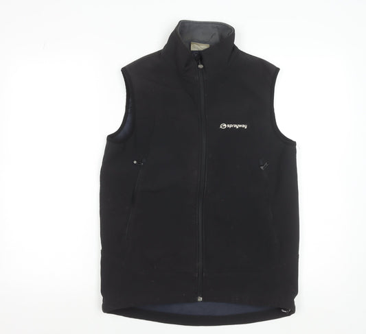 Sprayway Men's Black Softshell Roc Vest Bodywarmer Size Small