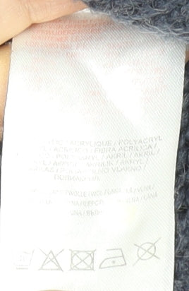 Tokyo Laundry Men's Blue Wool Blend Crew Neck Jumper L