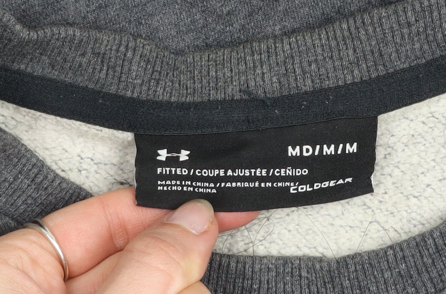 Mens UK M Athletic Under armour Grey Pullover Sweatshirt
