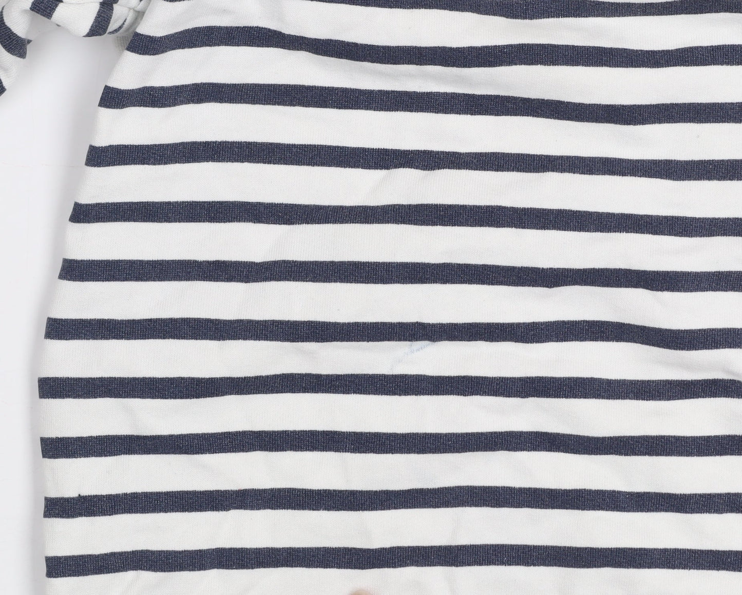 John Lewis Anyday Women’s White Navy Striped Pullover Sweatshirt M