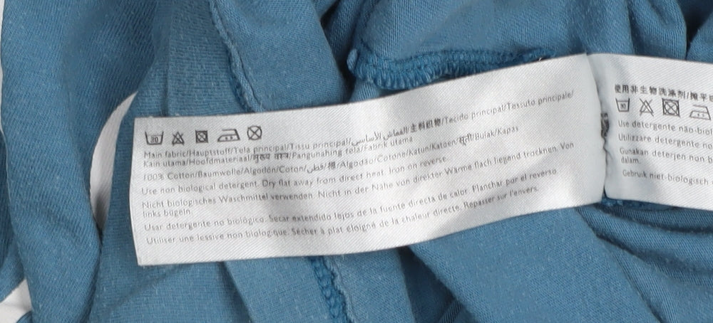 Jack Wills Men's Blue Cotton Crew Neck Graphic T-Shirt Size M