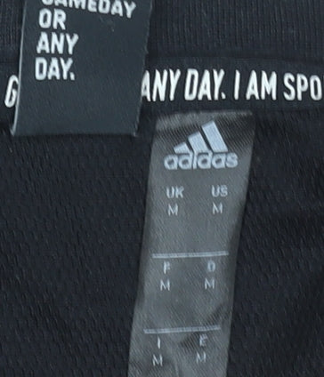 Adidas Men's Black Long Sleeve Logo T-Shirt Size M