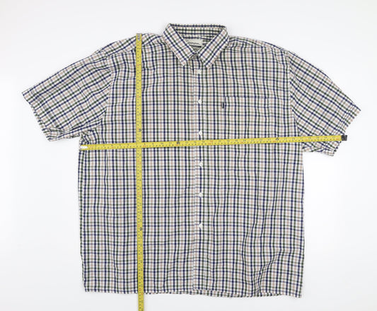 Champion Men’s Multicoloured Check Short Sleeve 3XL Button-Up Shirt