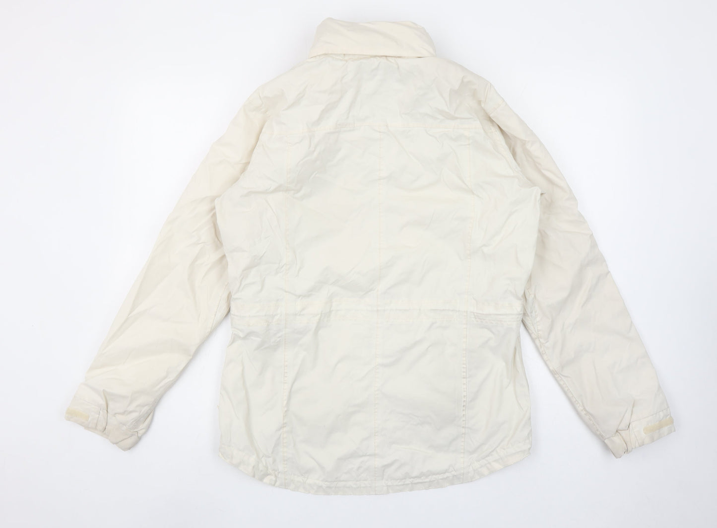 Regatta Women's Ivory Waterproof Rain Jacket Size 14 Lined Hooded Coat