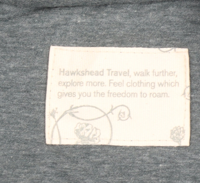 Hawkshead Women Blue Fleece Hooded Mid-Length Jacket Size 12