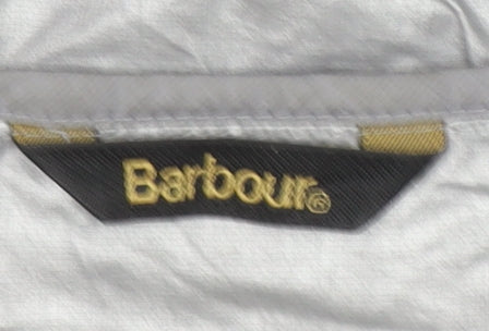 Barbour International Women’s Grey Hooded Windbreaker Jacket Size 18