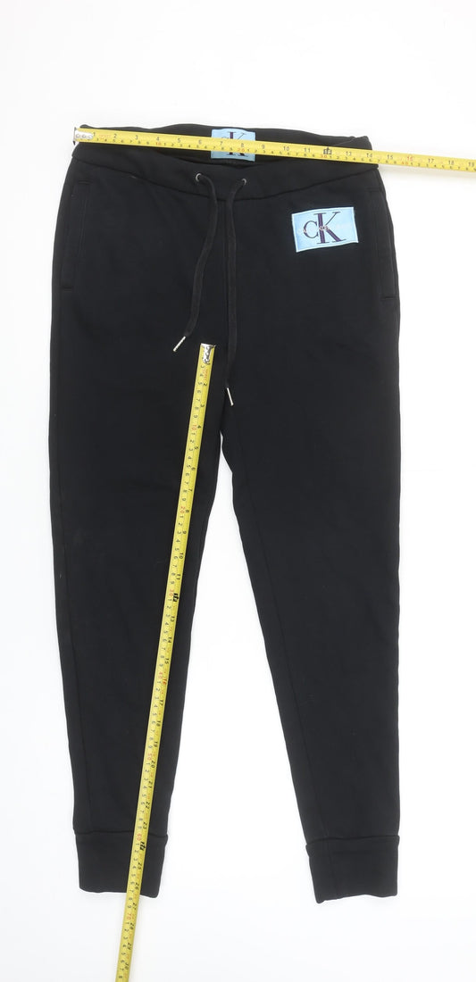Calvin Klein Jeans Womens Black XS Jogger Sweatpants