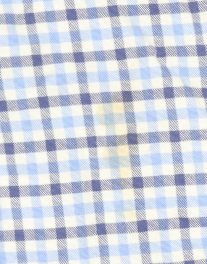 Ralph Lauren Men's Blue Checked Classic Fit Cotton Button-Up Shirt L