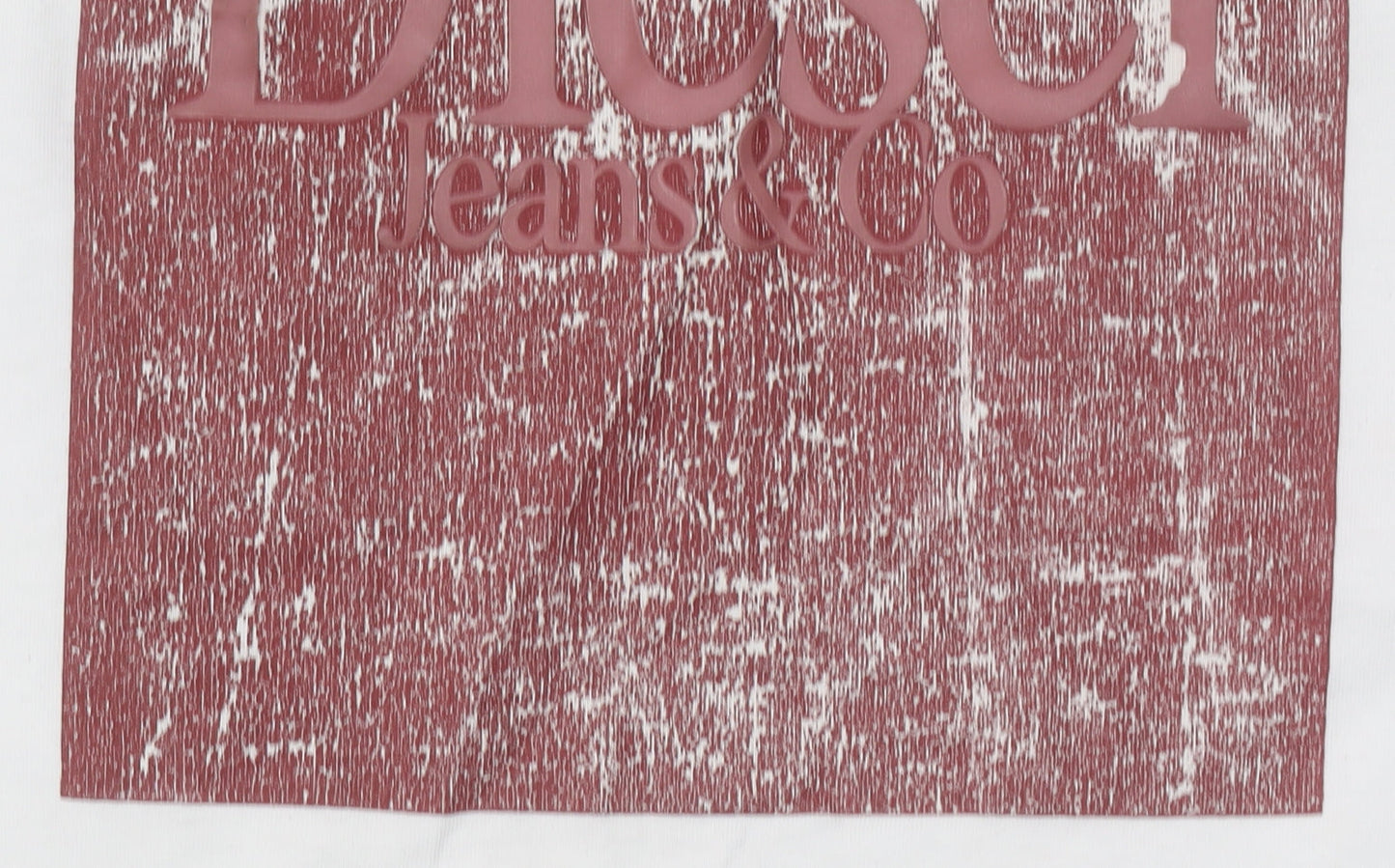 Diesel Men’s White XL Retro Logo Graphic Cotton T-Shirt