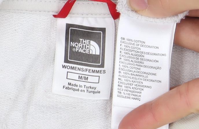 The North Face Womens Beige Camouflage Cotton Sweatshirt M