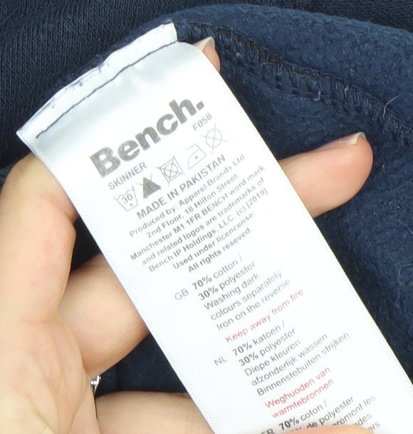 Bench Boys Blue Pullover Hoodie 5-6 Years Logo Fleece Sweatshirt